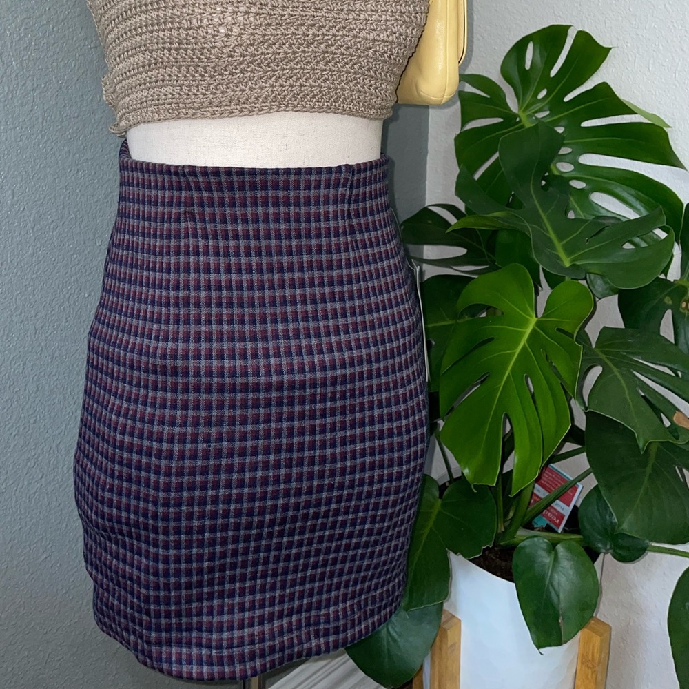 Jolt squared mini skirt.